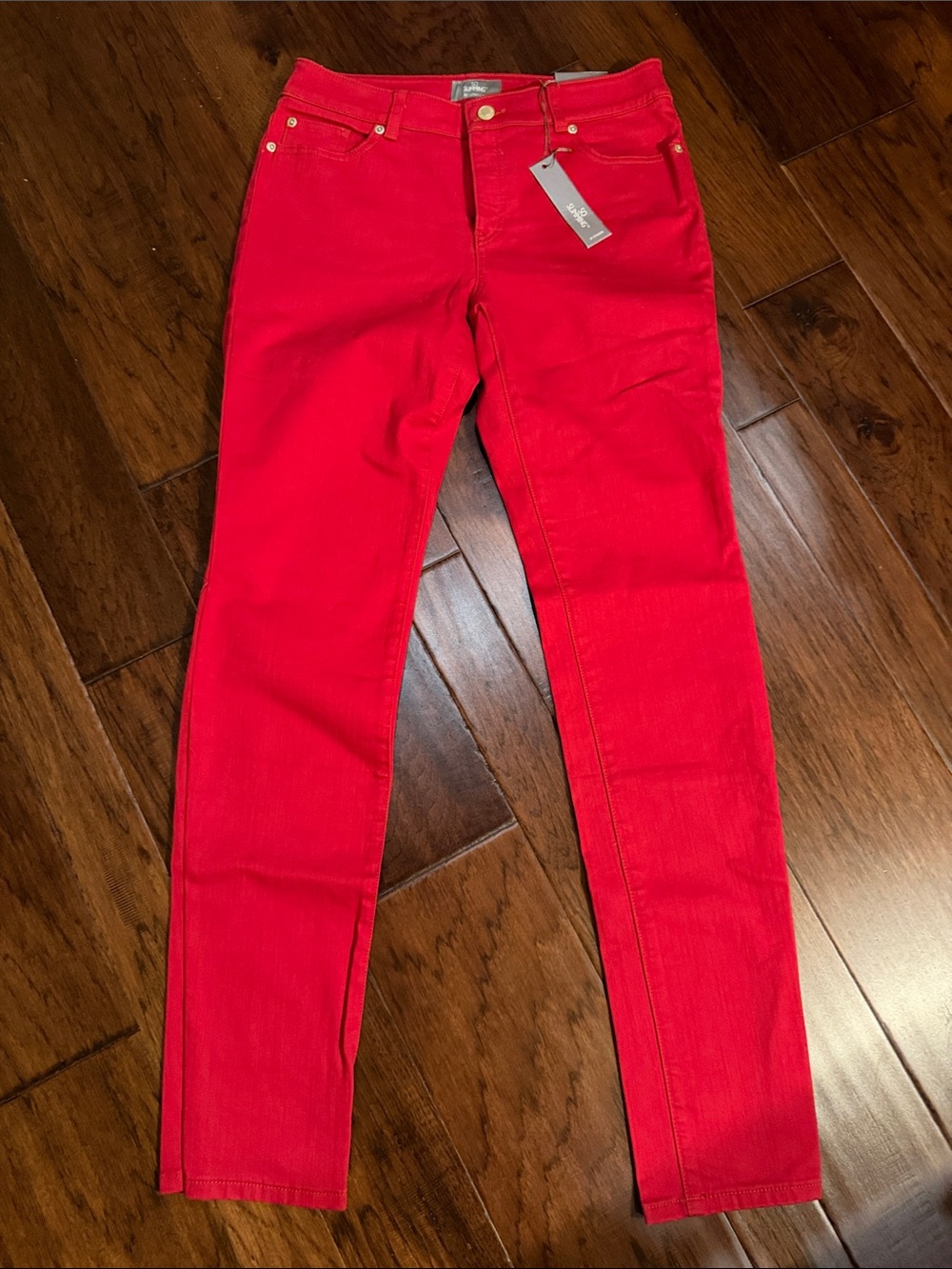 Chico's So Slimming Tall Slim Leg Jeans in Red